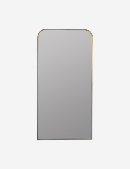 #color::gold | Homare slim, slightly rounded full length mirror